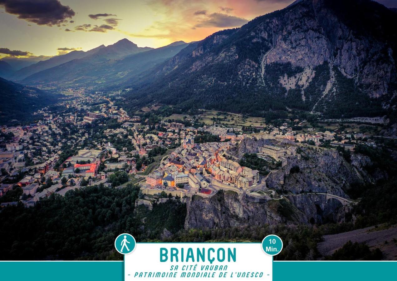 Briancon - Serre Chevalier 1200 - Joli Appartement - Face Aux Pistes En Centre Ville Bagian luar foto