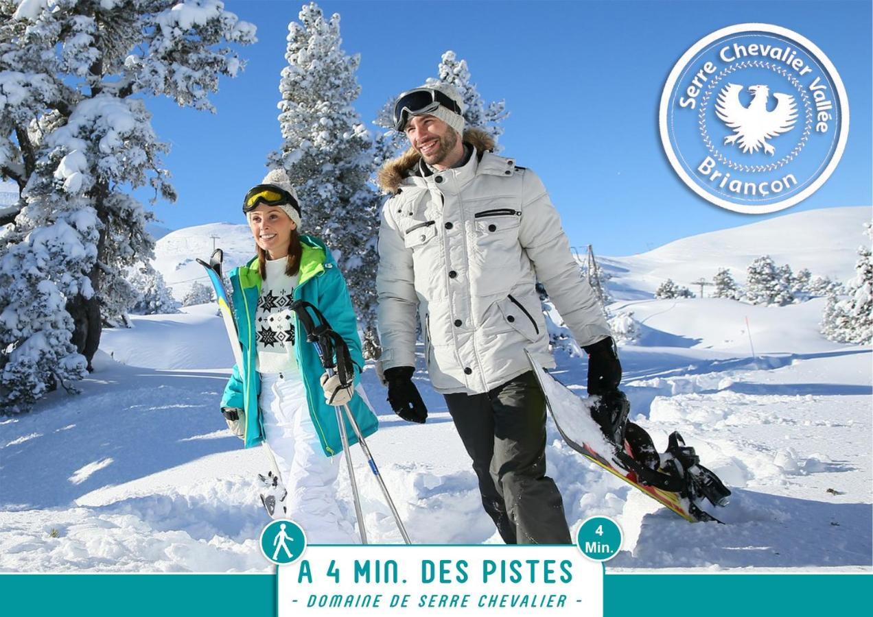 Briancon - Serre Chevalier 1200 - Joli Appartement - Face Aux Pistes En Centre Ville Bagian luar foto